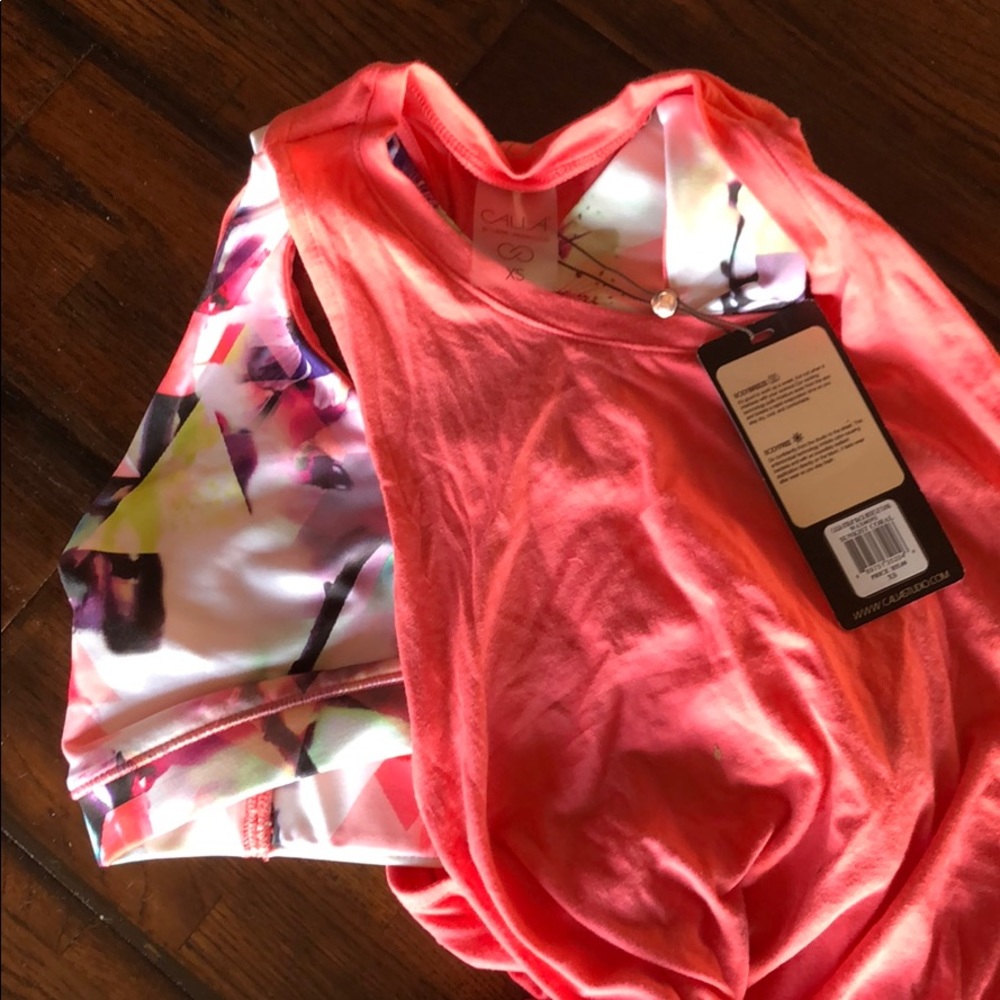 Calia by Carrie Underwood 2 in one tank Ladies XS